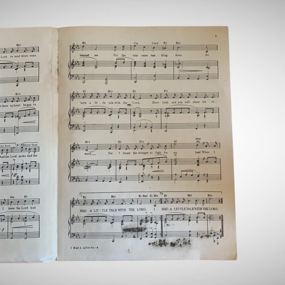 1944 I Had a Little Talk With The Lord Sheet Music - Picture 6 of 6